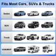thumbnail image 2 of Car Cover Waterproof,600D Heavy Duty Car Window Shade for UV Protection, Sun Blocker for Windshield, Ideal for Cars, SUVs, Trucks & Vans, 2 of 7