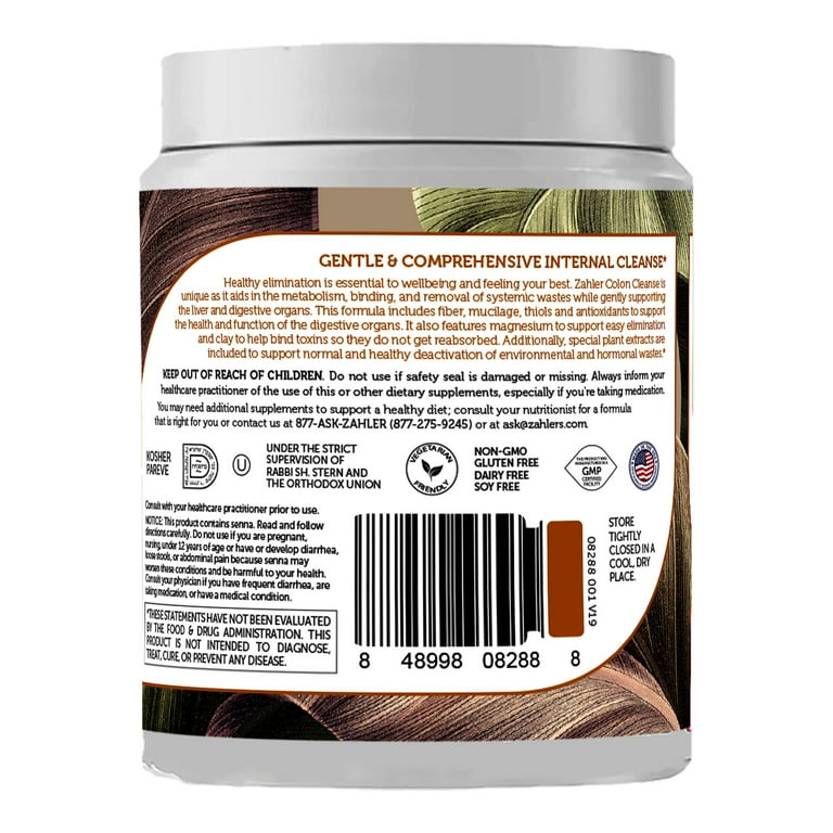 Zahler Colon Cleanse, 10 Day Detox and Gut Health Support