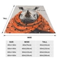 thumbnail image 3 of Fotbe Polka Dot Rhino Welcome Manta de Franela Acolchonada con Estampado, Súper Suave y Esponjosa, Extra Grande para Sofá, Cama, Uso Todo el Año-60"x50", 3 of 7