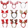 thumbnail image 4 of 2023 decoraciones de fiesta de moda bebé niña mágica Navidad Santa Claus muñeco de nieve ciervo cuerno asta banda para el cabello, 4 of 4