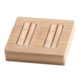 thumbnail image 2 of Caja de madera para exhibir joyas y pendientes con inserto de cuero N, 2 of 8