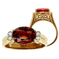 thumbnail image 2 of Tommaso Design� Large Oval 10x8mm Genuine Garnet Ring, 2 of 9
