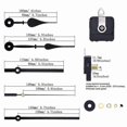 thumbnail image 4 of DIY Clock Movement Kit with Long Shaft for Repair and Crafting Projects, 4 of 5