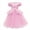 Pink, variant on IBTOM CASTLE Girls Cinderella Princess Fancy Dress up Fairy Tale Halloween Carnival Cosplay Flower Ruffle Tulle Tutu Birthday Party Dress for Photo Shoot 4-5 Years Pink