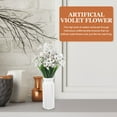 thumbnail image 2 of 8 Pcs Violet Flower Decor DIY Arrangement Artificial Plant Office Decorate Interior Decorations for House, 2 of 6