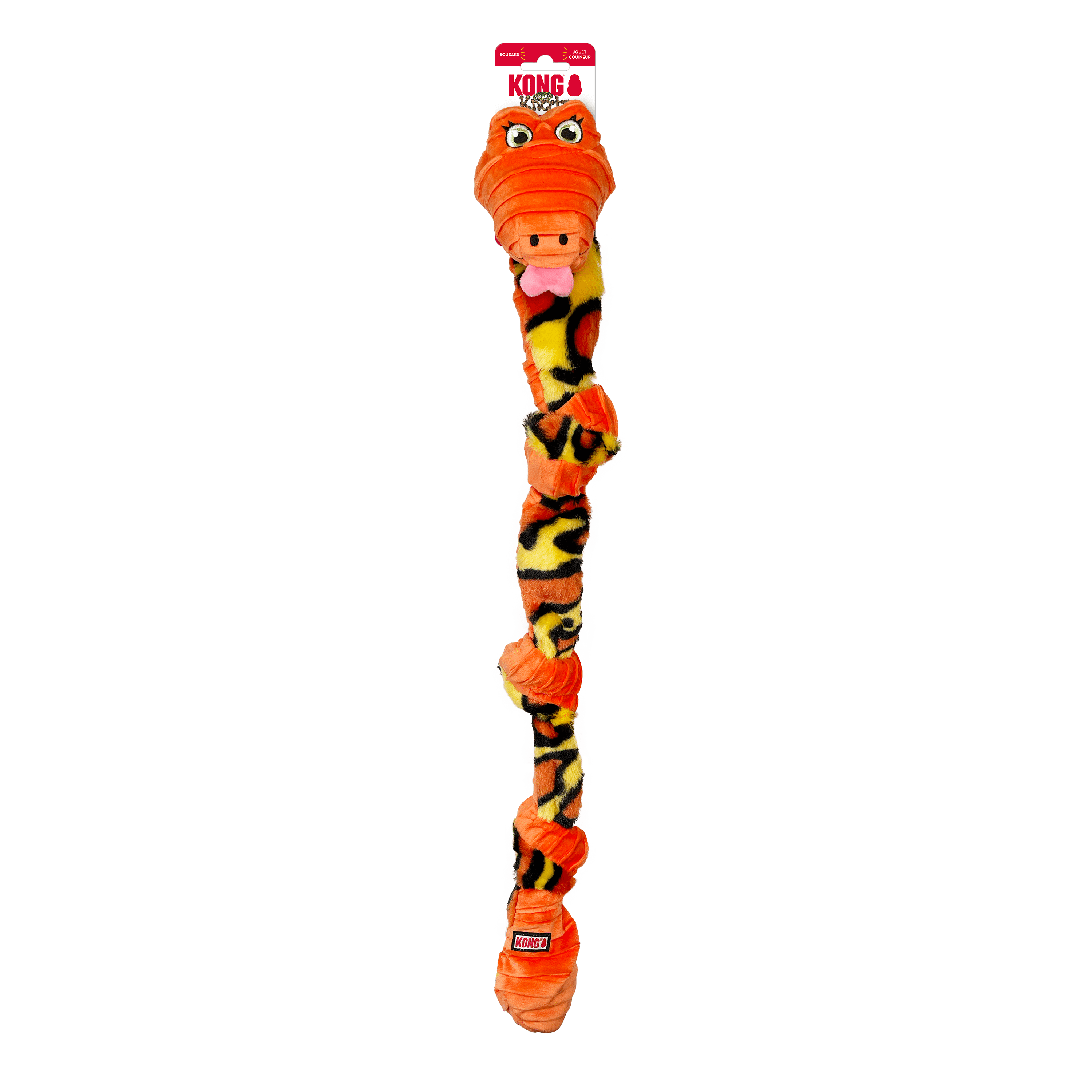 KONG® Knots Squeaker Dog Toy, Snake, Medium/Large