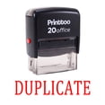 thumbnail image 1 of Printtoo DUPLICATE Self Inking Rubber Stamp Office Stationary Custom Stamp-Red, 1 of 1