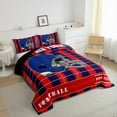 thumbnail image 3 of Erosebridal Sports City Bedding King Comforter Set,American Football Down Comforter,West New York Bedding Sets King with Comforter For Boys Kids,Super Cozy Room Decoration Reversible,3 Pieces, 3 of 7