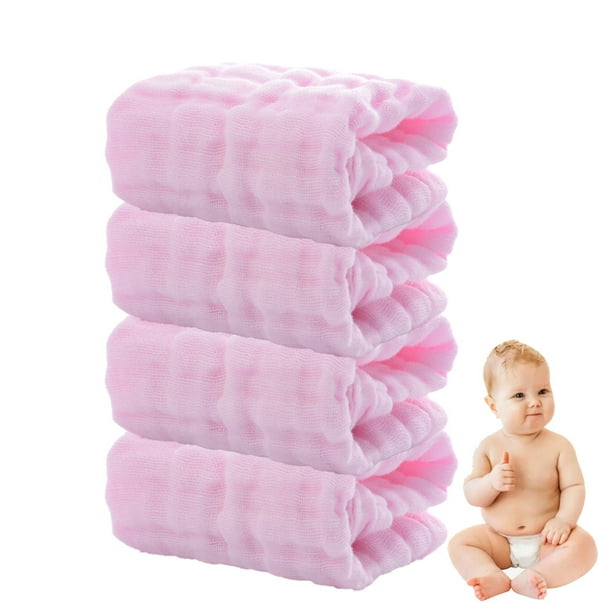 Toallitas para bebé, paños suaves para la cara, toallas absorbentes para la cara del baño, paquete de 4