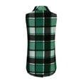 thumbnail image 4 of Women's Fall Flannel Plaid Vests Tops Oversized Sleeveless Long Coat Cozy Casual Fashion Jackets with Pockets New Sleeveless Jacket for Women Green XL, 4 of 6