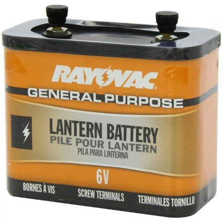 Rayovac 918 Lantern Battery, 6 Volt Screw Terminals 