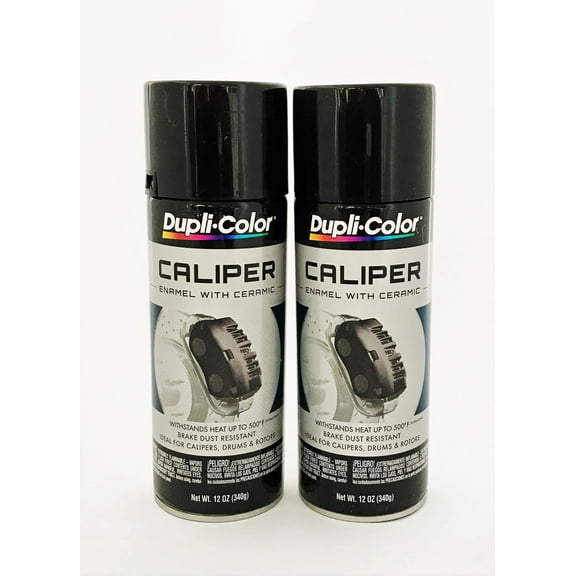 Duplicolor BCP102 - 2 Pack Caliper Spray Paint Black with Ceramic - 12 oz