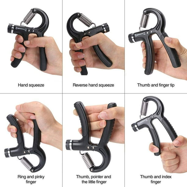 Fortalecedor De Agarre (Hand Gripper) Con Empuñadura De Espuma - Entrenador De Fuerza Para Gimnasio - Color Rojo O Azul