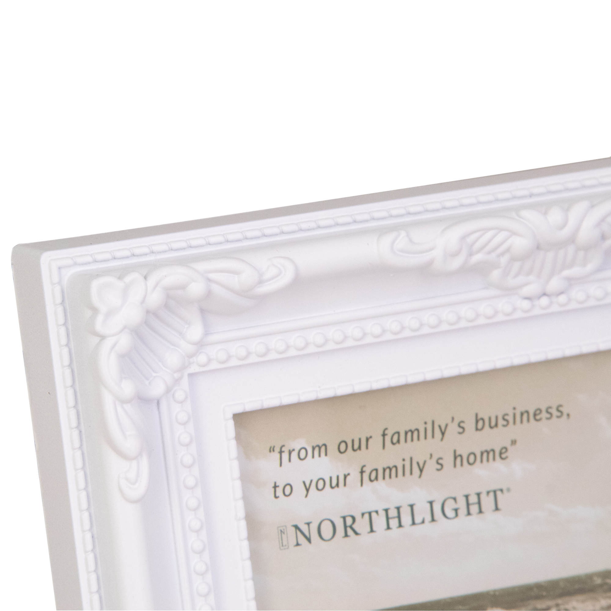 8.5" Classical Rectangular 5" x 7" Photo Picture Frame - White