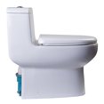 thumbnail image 4 of Eago R-351SEAT Replacement Soft Closing Plastic Toilet Seat, White for TB351, 4 of 6