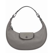 Longchamp Le Pliage Xtra Leather Shoulder Bag, Grey