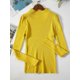 thumbnail image 5 of Suéter tejido de primavera, jerséis, Tops de manga larga para mujer, suéter de punto de cuello alto, ropa elegante para mujer, camisa con fondo de caramelo para mujer, 5 of 5