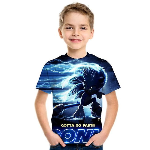 New Children's Cartoon Half Sleeve Round Neck T-shirt