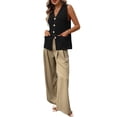 thumbnail image 4 of Womens Casual Wear Fashion Crochet Cardigan Sleeveless Vest Sweater Summer, 4 of 9