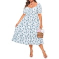 thumbnail image 2 of Vestidos de primavera de talla grande Talisea Floral Boho Sunddress para mujer, 2 of 7