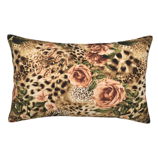 Balery Animal Leopard Funda de Cojín Estampada, Regalos para Mujeres, Regalos de Amor para Ella, Regalos para Novia o Esposa, Funda de Almohada-14"x20"