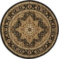 thumbnail image 4 of Traditional Area Rug (7'10'' Round) Oriental Black, Gold Indoor Round Easy to Clean, 4 of 6