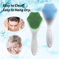 thumbnail image 4 of 2 PC Silicone Facial Cleansing Brush Silicone Facial Scrubber Manual Exfoliating Facial Brush Face Cleanser Face Exfoliator Fine Bristles for Sensitive Skin Easy to Clean Lather Well, 4 of 6