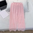 thumbnail image 6 of Stamzod Women's Winter Pajama Pants Fuzzy Warm Elastic Waist Straight Leg Comfy Pants Flannel Plaid Pants for Women M-4Xl L, 6 of 8