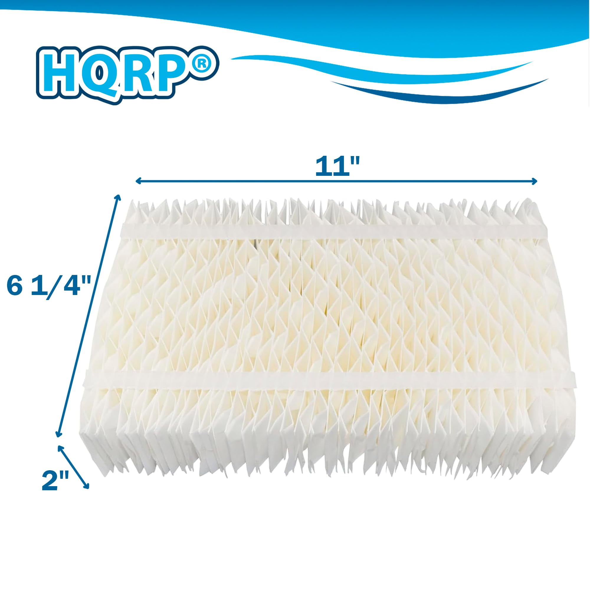 HQRP 2-Pack Humidifier Wick Filter Replacement for Sears Kenmore 14909, 14912, 32-14912, 42-14912, Replacement for Emerson Essick Air AIRCARE HDC-2R & HDC-411