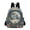 Wildflowers and Trees Surrounded Full Moon, variant on JIALIOU Mini Backpack Purse for Women Quilted Casual Daypack Small Travel Shoulder Bag, Cartoon Ghost Pumpkin Bats