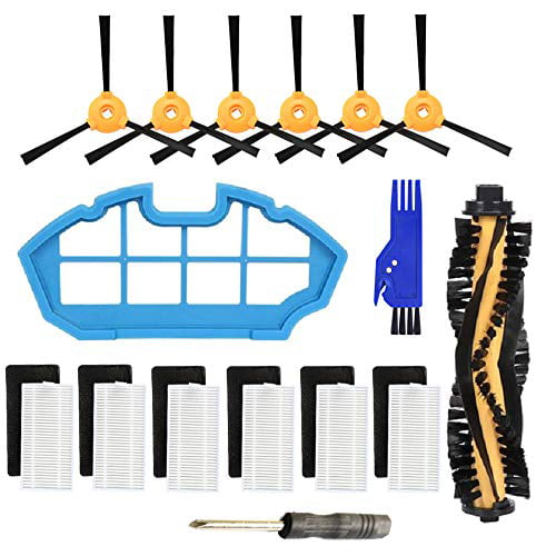 18pcs N79 N79s Filter & Side Brush Kit For Ecovacs DEEBOT Robotic Vacuum Cleaner
