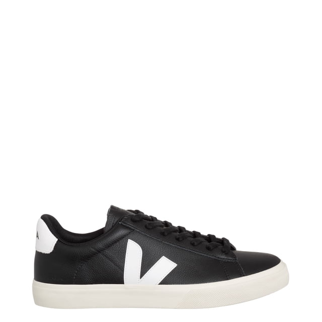 Tenis Veja Campo Black Leather Chromefree para hombre