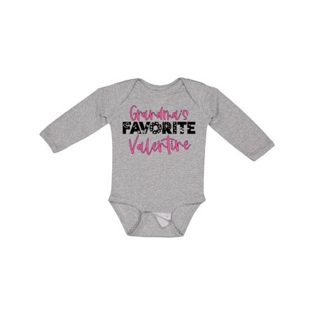 

Inktastic Grandma s Favorite Valentine Gift Baby Boy or Baby Girl Long Sleeve Bodysuit