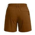 thumbnail image 4 of uublik Golf Shorts for Men Casual Elastic Waist Shorts Summer Beach Lightweight Short Pants with Pockets, Brown, 4 of 5