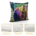 thumbnail image 4 of Qinduosi Many Colorful Pillow Covers Inch,Decorative Throw Pillow, for Sofa Square Cushion Pillowcase, Set of, 4 of 5