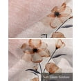 thumbnail image 6 of Modern Abstract Floral Linen Curtain Valance for Bedroom/Bathroom/Kitchen/Office/Living/Dining Room Window,Gradual Pink Shabby Flower Rod Pocket Topper Decorative Cafe Drapes Panel 54"x18", 6 of 6
