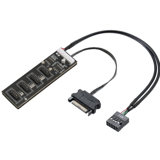 Hub USB interno, divisor de 4 puertos USB 2.0 para CPU WiFi RGB