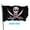 Blue, variant on 4x6 Polyester Jolly-Roger Cross Knife Pirate Flag, Double Sided, 2 Metal Grommets
