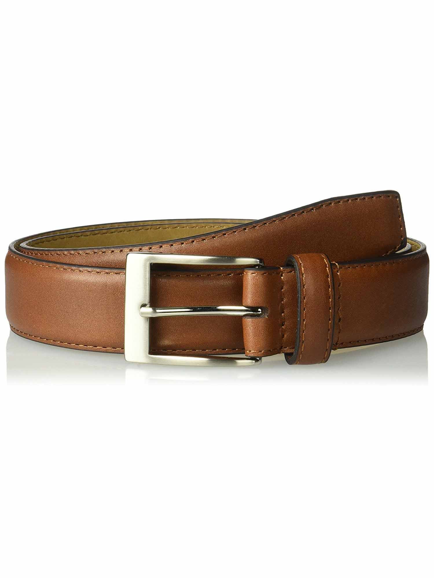 Greg Norman Mens 35mm Padded Genuine Leather Ornamented Belt (Tan, 36 ...