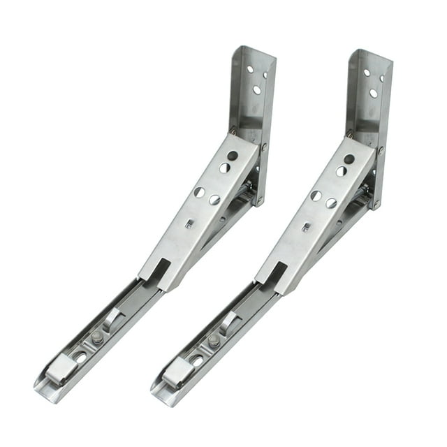 DEEPCRAFF 2 Pcs Support Triangulaire Pliable pour Rangement en Acier Inoxydable