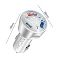 thumbnail image 4 of Cargador automático Cargador de vehículo de 55 W uno para tres para tabletas y portátiles (blanco) Ndcxsfigh Accesorios para autos y motos, 4 of 9