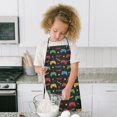 thumbnail image 4 of Multicolor Controllers Games Icons Black Pattern Kids Aprons for Girls and Boys,Adjustable Neck Strap Toddler Aprons for Kids Cooking Baking, 4 of 6