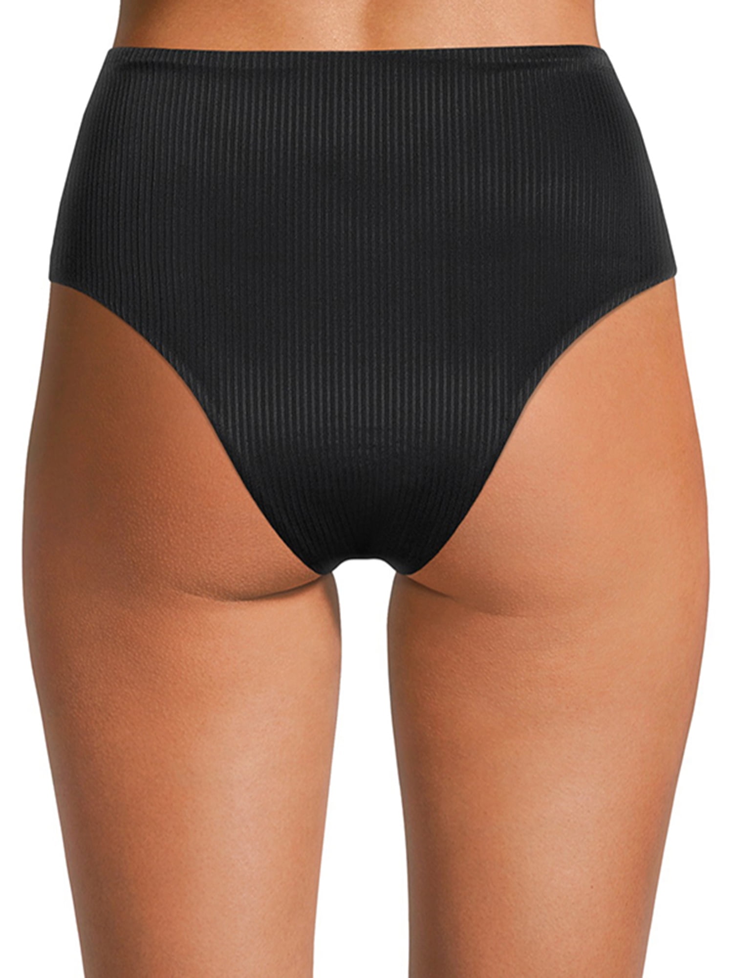YMI Ribbed and Caging Detail Swim Bikini Bottom