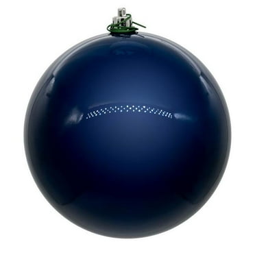 Vickerman 8" Midnight Blue Pearl UV Drilled Ball Ornament 1 per bag.
