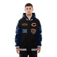 thumbnail image 6 of Men's New Era Black Chicago Bears Full-Snap Fleece Hoodie Jacket, 6 of 7
