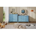 thumbnail image 6 of 4 Drawers Dresser for Bedroom, Light Blue Storage Chest, Small Dresser with Drawers Storage, 37.7" Large Night stand for Living Room, Hallway, 6 of 16