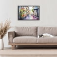 thumbnail image 2 of Stupell Industries Summer Street Scene Black Framed Floater Canvas Wall Art design by LSR Creative Studio, 17 x 25, 2 of 9