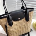 thumbnail image 3 of Bolsa de playa de paja de mensajero de hombro tejido de vacaciones de verano bohemio para mujer Sywqhk Para Estrenar, 3 of 9