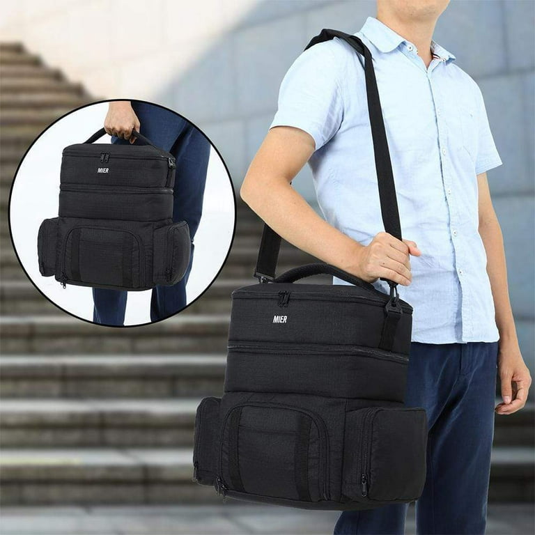 MIER Expandable Lunch Bag Insulated Lunch Box for Men to Work Travel  Portable Lunchbox Bags with Sho…See more MIER Expandable Lunch Bag  Insulated