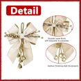 thumbnail image 3 of Christmas Tree Topper Bows, Red Christmas Bows Red and Gold Bows for Christmas Tree Decorations Velvet Ribbon Bows with Baubles for Wreath, Cabinet, Staircase, 1 PC, 3 of 5